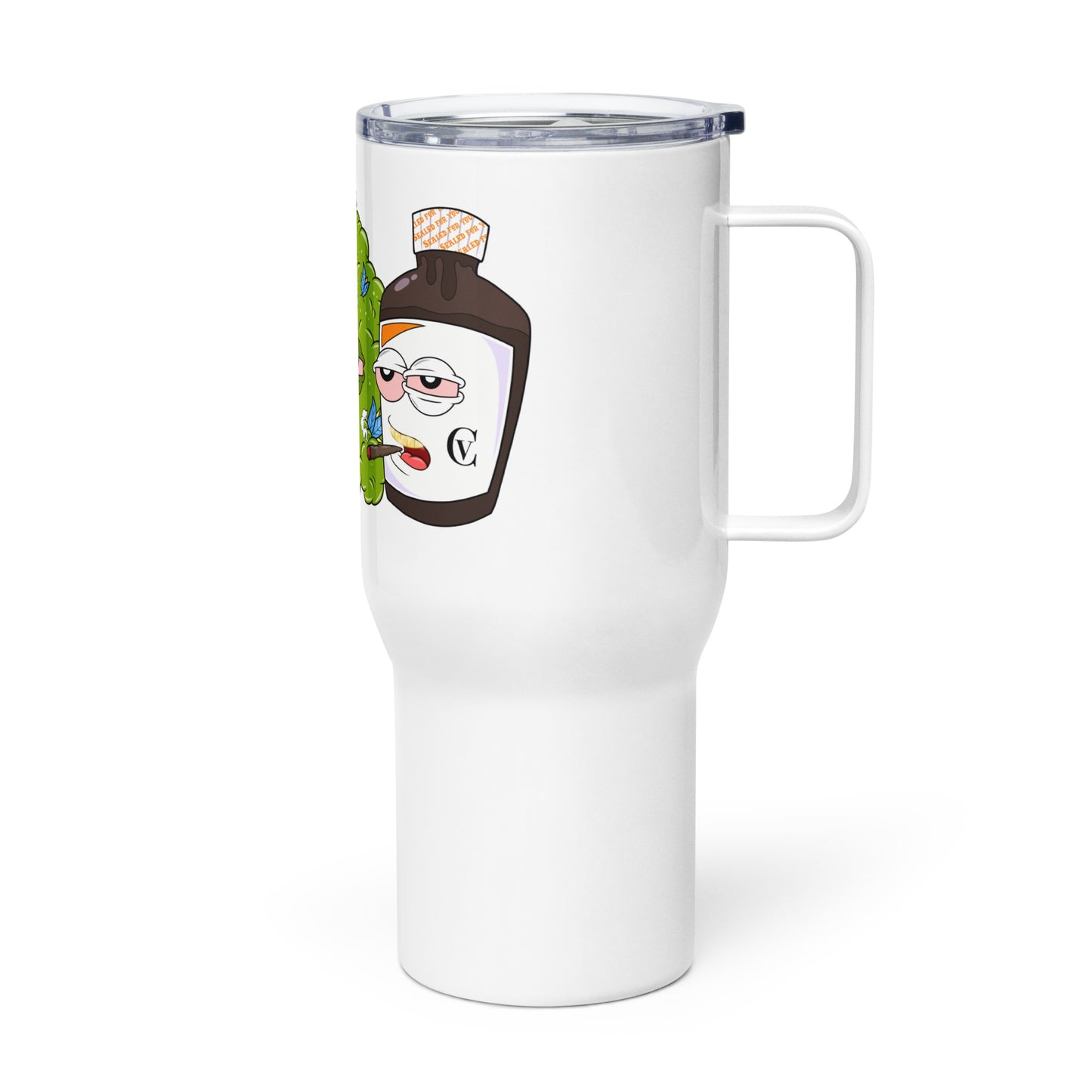 Dope Heads Travel mug with a handle